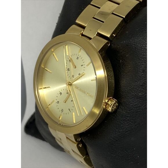 Michael Kors MK6408 Women's Gold Stainless Steel Analog Dial Quartz Watch LJ195 - Picture 4 of 12